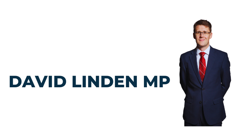 image of david linden mp alongside his name